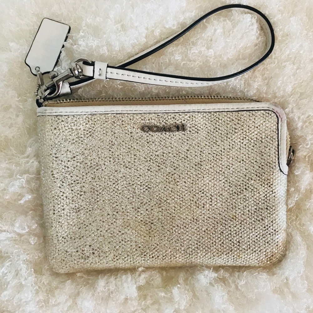 Coach sparkle wristlet (limited edition)✨